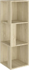 vidaXL - Hoekkast - 33x33x100 - cm - spaanplaat - sonoma - eikenkleurig