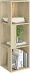vidaXL - Hoekkast - 33x33x100 - cm - spaanplaat - sonoma - eikenkleurig