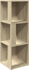 vidaXL - Hoekkast - 33x33x100 - cm - spaanplaat - sonoma - eikenkleurig