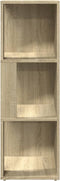 vidaXL - Hoekkast - 33x33x100 - cm - spaanplaat - sonoma - eikenkleurig