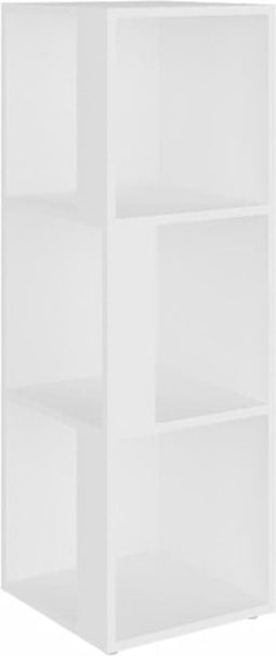 vidaXL - Hoekkast - 33x33x100 - cm - spaanplaat - wit