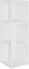 vidaXL - Hoekkast - 33x33x100 - cm - spaanplaat - wit