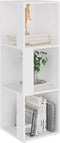 vidaXL - Hoekkast - 33x33x100 - cm - spaanplaat - wit