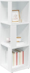 vidaXL - Hoekkast - 33x33x100 - cm - spaanplaat - wit