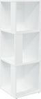 vidaXL - Hoekkast - 33x33x100 - cm - spaanplaat - wit