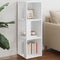 vidaXL - Hoekkast - 33x33x100 - cm - spaanplaat - wit