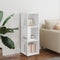 vidaXL - Hoekkast - 33x33x100 - cm - spaanplaat - wit