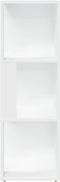 vidaXL - Hoekkast - 33x33x100 - cm - spaanplaat - wit