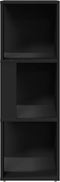 vidaXL - Hoekkast - 33x33x100 - cm - spaanplaat - zwart
