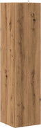 vidaXL - Hoekkast - 33x33x132 - cm - bewerkt - hout - artisanaal - eikenkleur