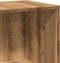 vidaXL - Hoekkast - 33x33x132 - cm - bewerkt - hout - artisanaal - eikenkleur