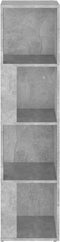 vidaXL - Hoekkast - 33x33x132 - cm - spaanplaat - betongrijs