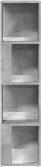 vidaXL - Hoekkast - 33x33x132 - cm - spaanplaat - betongrijs
