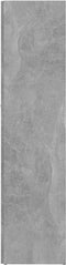 vidaXL - Hoekkast - 33x33x132 - cm - spaanplaat - betongrijs