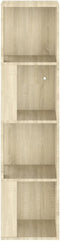 vidaXL - Hoekkast - 33x33x132 - cm - spaanplaat - sonoma - eikenkleurig
