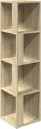 vidaXL - Hoekkast - 33x33x132 - cm - spaanplaat - sonoma - eikenkleurig