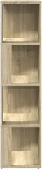 vidaXL - Hoekkast - 33x33x132 - cm - spaanplaat - sonoma - eikenkleurig