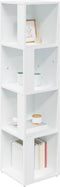vidaXL - Hoekkast - 33x33x132 - cm - spaanplaat - wit