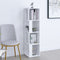 vidaXL - Hoekkast - 33x33x132 - cm - spaanplaat - wit