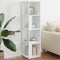 vidaXL - Hoekkast - 33x33x132 - cm - spaanplaat - wit