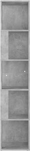 vidaXL - Hoekkast - 33x33x164,5 - cm - bewerkt - hout - betongrijs