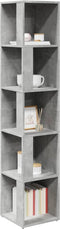 vidaXL - Hoekkast - 33x33x164,5 - cm - bewerkt - hout - betongrijs