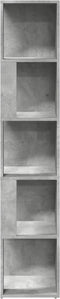 vidaXL - Hoekkast - 33x33x164,5 - cm - bewerkt - hout - betongrijs
