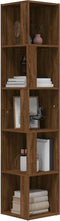 vidaXL - Hoekkast - 33x33x164,5 - cm - bewerkt - hout - bruin - eikenkleur