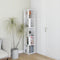 vidaXL - Hoekkast - 33x33x164,5 - cm - spaanplaat - hoogglans - wit
