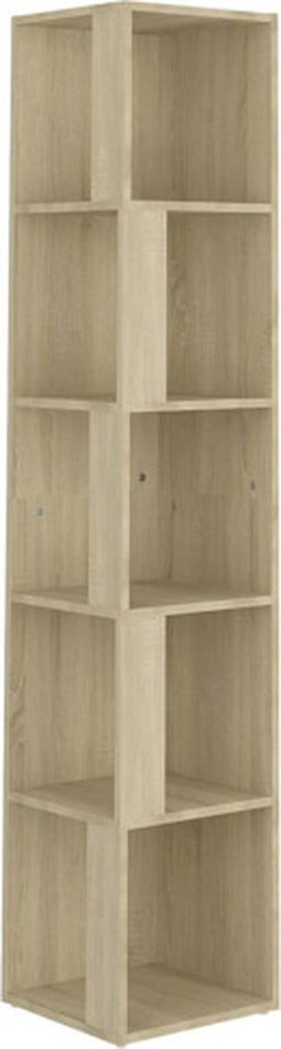 vidaXL - Hoekkast - 33x33x164,5 - cm - spaanplaat - sonoma - eikenkleurig