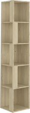 vidaXL - Hoekkast - 33x33x164,5 - cm - spaanplaat - sonoma - eikenkleurig