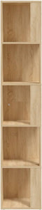 vidaXL - Hoekkast - 33x33x164,5 - cm - spaanplaat - sonoma - eikenkleurig