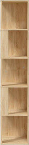 vidaXL - Hoekkast - 33x33x164,5 - cm - spaanplaat - sonoma - eikenkleurig