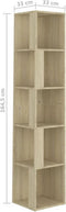 vidaXL - Hoekkast - 33x33x164,5 - cm - spaanplaat - sonoma - eikenkleurig