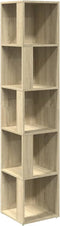 vidaXL - Hoekkast - 33x33x164,5 - cm - spaanplaat - sonoma - eikenkleurig