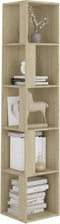 vidaXL - Hoekkast - 33x33x164,5 - cm - spaanplaat - sonoma - eikenkleurig