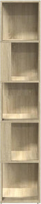 vidaXL - Hoekkast - 33x33x164,5 - cm - spaanplaat - sonoma - eikenkleurig