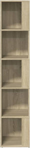 vidaXL - Hoekkast - 33x33x164,5 - cm - spaanplaat - sonoma - eikenkleurig