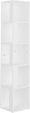 vidaXL - Hoekkast - 33x33x164,5 - cm - spaanplaat - wit