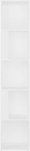 vidaXL - Hoekkast - 33x33x164,5 - cm - spaanplaat - wit