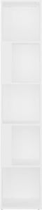 vidaXL - Hoekkast - 33x33x164,5 - cm - spaanplaat - wit