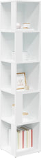 vidaXL - Hoekkast - 33x33x164,5 - cm - spaanplaat - wit