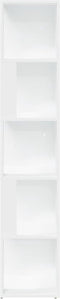 vidaXL - Hoekkast - 33x33x164,5 - cm - spaanplaat - wit