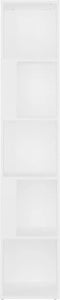vidaXL - Hoekkast - 33x33x164,5 - cm - spaanplaat - wit