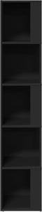vidaXL - Hoekkast - 33x33x164,5 - cm - spaanplaat - zwart