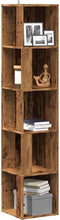 vidaXL - Hoekkast - 33x33x165 - cm - bewerkt - hout - oud - houtkleurig