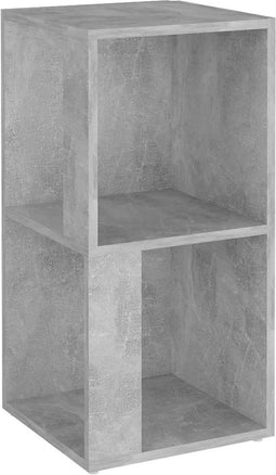 vidaXL - Hoekkast - 33x33x67 - cm - spaanplaat - betongrijs