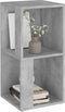 vidaXL - Hoekkast - 33x33x67 - cm - spaanplaat - betongrijs