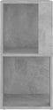 vidaXL - Hoekkast - 33x33x67 - cm - spaanplaat - betongrijs