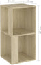 vidaXL - Hoekkast - 33x33x67 - cm - spaanplaat - sonoma - eikenkleurig